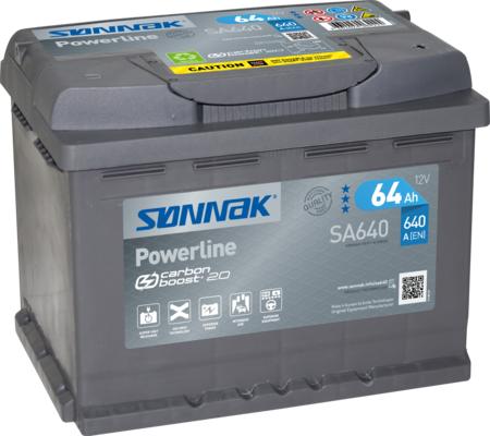 Sonnak SA640 - Startera akumulatoru baterija www.autospares.lv