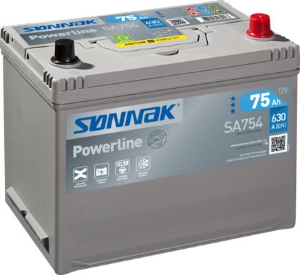 Sonnak SA754 - Startera akumulatoru baterija www.autospares.lv