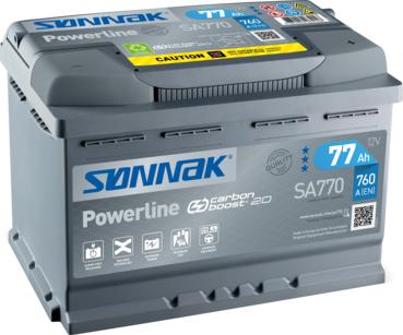 Sonnak SA770 - Startera akumulatoru baterija www.autospares.lv