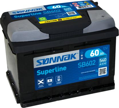 Sonnak SB602 - Startera akumulatoru baterija www.autospares.lv