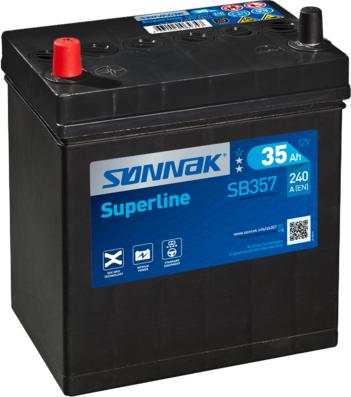 Sonnak SB357 - Startera akumulatoru baterija www.autospares.lv