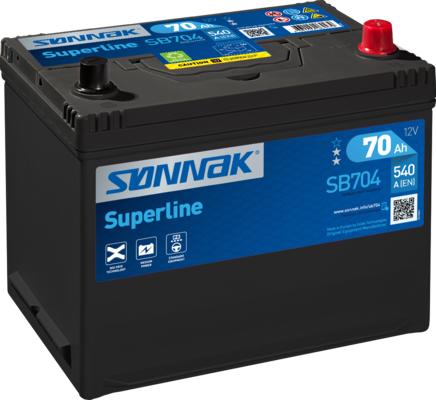 Sonnak SB704 - Startera akumulatoru baterija www.autospares.lv