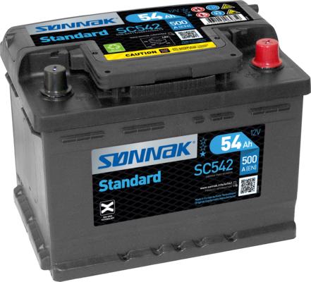 Sonnak SC542 - Startera akumulatoru baterija www.autospares.lv
