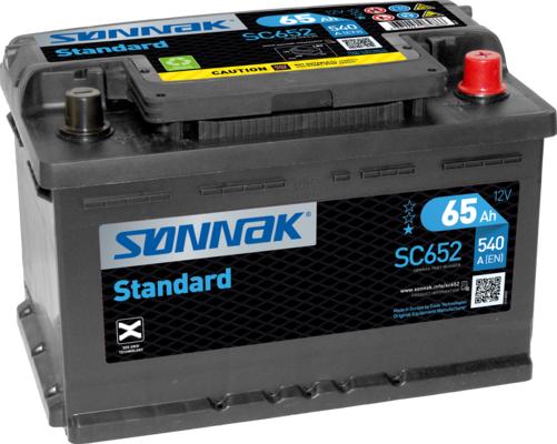 Sonnak SC652 - Startera akumulatoru baterija www.autospares.lv