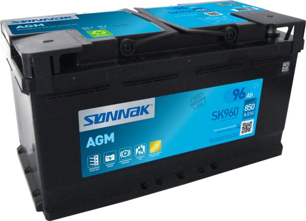 Sonnak SK960 - Startera akumulatoru baterija www.autospares.lv