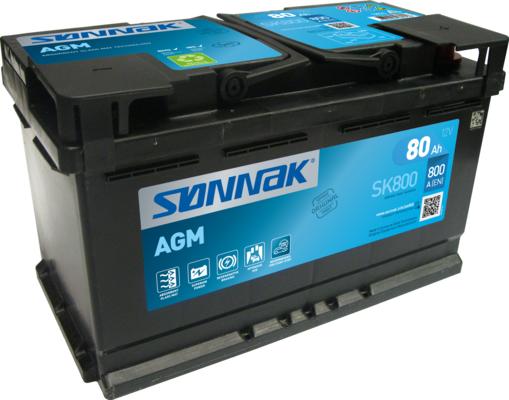 Sonnak SK800 - Startera akumulatoru baterija www.autospares.lv