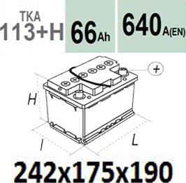Technika TKA113+H - Startera akumulatoru baterija www.autospares.lv