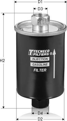 Tecneco Filters IN3727 - Degvielas filtrs www.autospares.lv