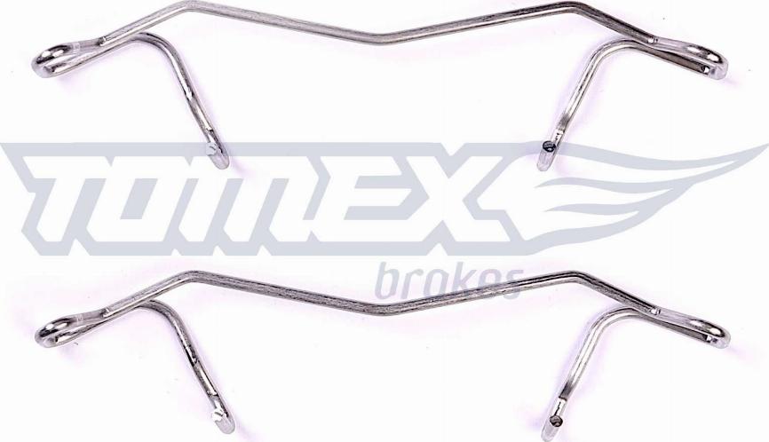 TOMEX brakes TX 44-62 - Piederumu komplekts, Disku bremžu uzlikas www.autospares.lv
