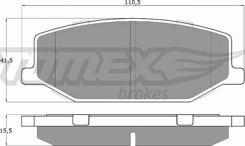 TOMEX brakes TX 19-36 - Bremžu uzliku kompl., Disku bremzes www.autospares.lv