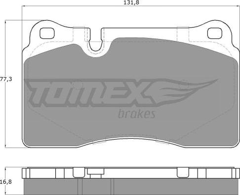 TOMEX brakes TX 14-73 - Bremžu uzliku kompl., Disku bremzes www.autospares.lv