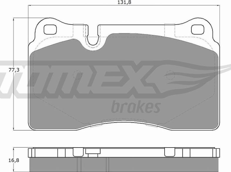 TOMEX brakes TX 14-73 - Bremžu uzliku kompl., Disku bremzes www.autospares.lv