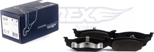 TOMEX brakes TX 15-91 - Bremžu uzliku kompl., Disku bremzes www.autospares.lv