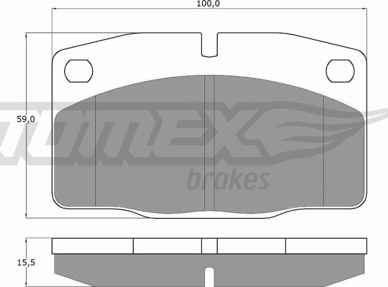 TOMEX brakes TX 10-13 - Bremžu uzliku kompl., Disku bremzes www.autospares.lv