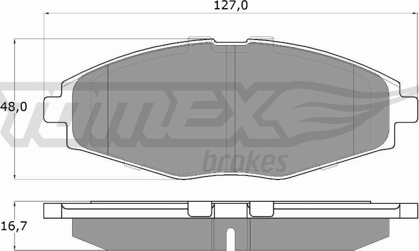 TOMEX brakes TX 10-80 - Bremžu uzliku kompl., Disku bremzes www.autospares.lv