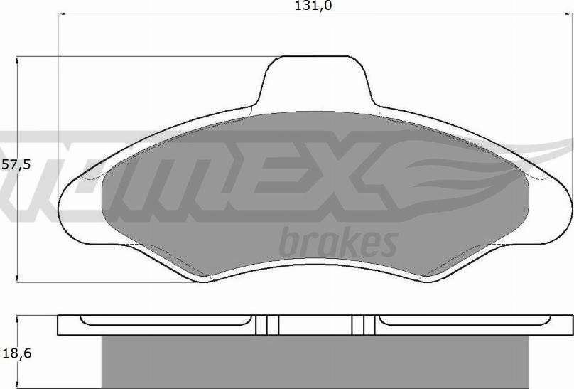TOMEX brakes TX 10-82 - Bremžu uzliku kompl., Disku bremzes www.autospares.lv