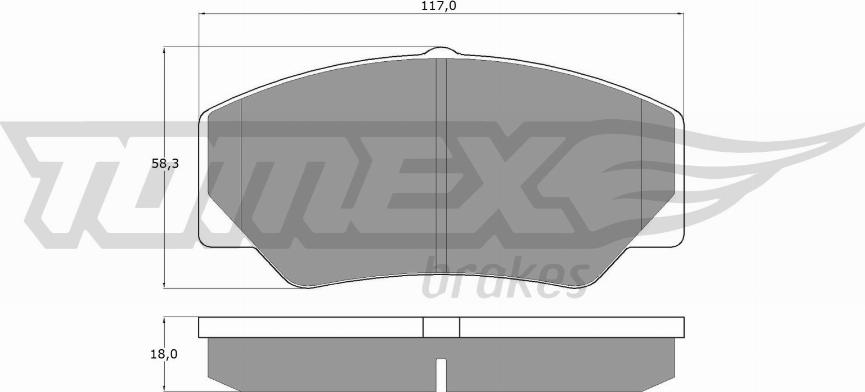 TOMEX brakes TX 10-30 - Bremžu uzliku kompl., Disku bremzes www.autospares.lv