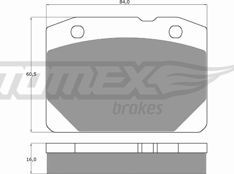 TOMEX brakes TX 10-31 - Bremžu uzliku kompl., Disku bremzes www.autospares.lv