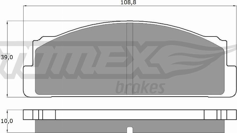 TOMEX brakes TX 10-24 - Bremžu uzliku kompl., Disku bremzes www.autospares.lv