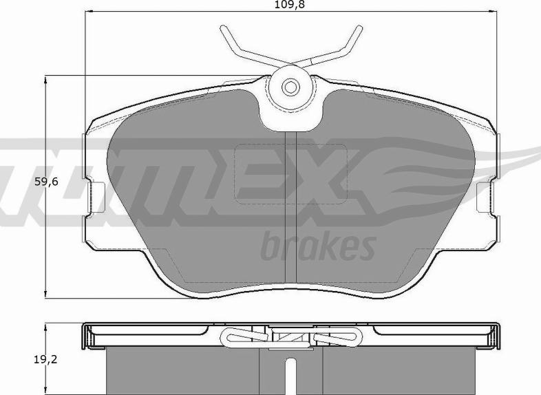 TOMEX brakes TX 10-21 - Bremžu uzliku kompl., Disku bremzes www.autospares.lv