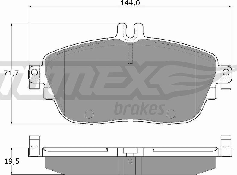TOMEX brakes TX 18-06 - Bremžu uzliku kompl., Disku bremzes www.autospares.lv