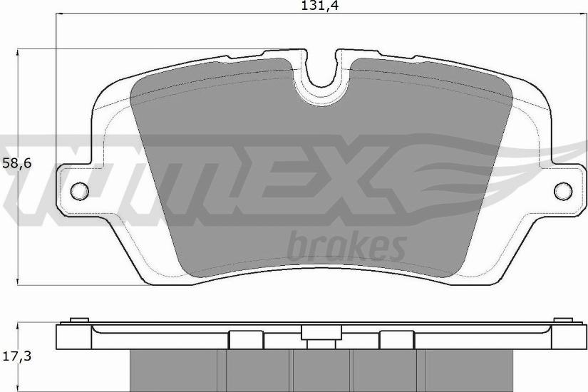 TOMEX brakes TX 18-34 - Bremžu uzliku kompl., Disku bremzes www.autospares.lv