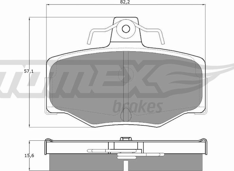 TOMEX brakes TX 12-93 - Bremžu uzliku kompl., Disku bremzes www.autospares.lv