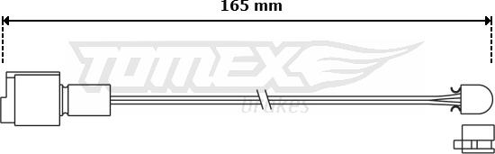 TOMEX brakes TX 30-95 - Indikators, Bremžu uzliku nodilums www.autospares.lv