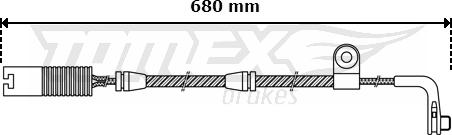 TOMEX brakes TX 30-46 - Indikators, Bremžu uzliku nodilums www.autospares.lv