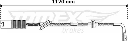 TOMEX brakes TX 30-40 - Indikators, Bremžu uzliku nodilums www.autospares.lv