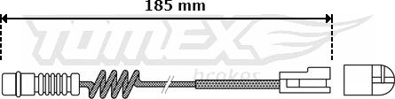 TOMEX brakes TX 30-54 - Indikators, Bremžu uzliku nodilums www.autospares.lv