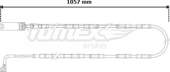 TOMEX brakes TX 30-57 - Indikators, Bremžu uzliku nodilums www.autospares.lv