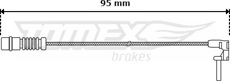 TOMEX brakes TX 30-06 - Indikators, Bremžu uzliku nodilums www.autospares.lv