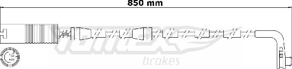 TOMEX brakes TX 30-80 - Indikators, Bremžu uzliku nodilums www.autospares.lv