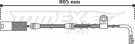 TOMEX brakes TX 30-34 - Indikators, Bremžu uzliku nodilums www.autospares.lv