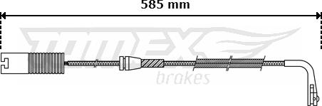 TOMEX brakes TX 30-35 - Indikators, Bremžu uzliku nodilums www.autospares.lv