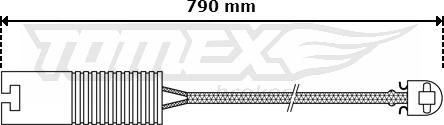TOMEX brakes TX 30-30 - Indikators, Bremžu uzliku nodilums www.autospares.lv