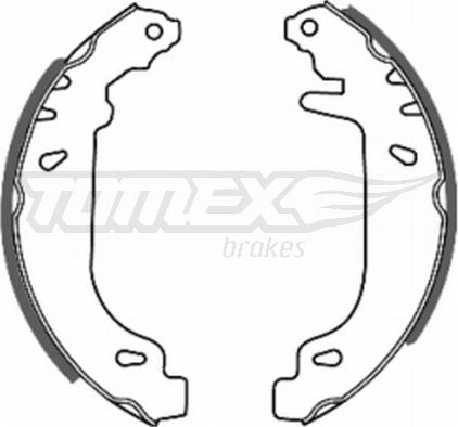 TOMEX brakes TX 20-41 - Bremžu loku komplekts www.autospares.lv