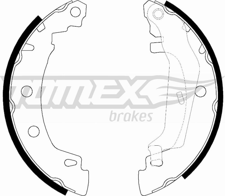 TOMEX brakes TX 20-43 - Bremžu loku komplekts www.autospares.lv