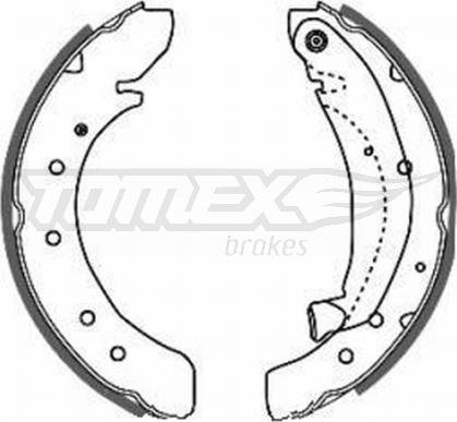 TOMEX brakes TX 20-50 - Bremžu loku komplekts www.autospares.lv