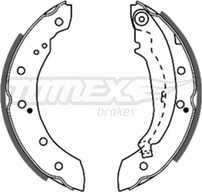 TOMEX brakes TX 20-72 - Bremžu loku komplekts www.autospares.lv