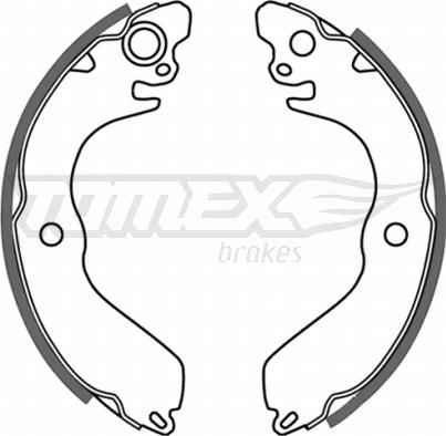 TOMEX brakes TX 21-43 - Bremžu loku komplekts www.autospares.lv