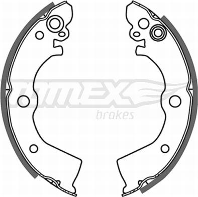 TOMEX brakes TX 21-50 - Bremžu loku komplekts www.autospares.lv