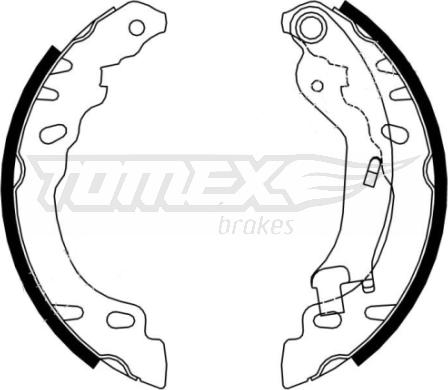 TOMEX brakes TX 21-61 - Bremžu loku komplekts www.autospares.lv