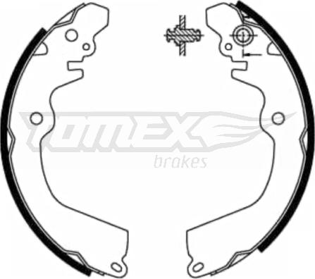TOMEX brakes TX 21-81 - Bremžu loku komplekts www.autospares.lv