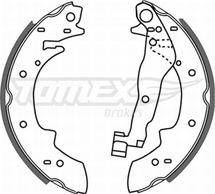 TOMEX brakes TX 21-22 - Bremžu loku komplekts www.autospares.lv