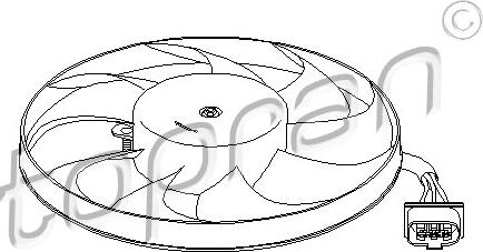Topran 111 442 - Ventilators, Motora dzesēšanas sistēma www.autospares.lv