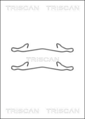 Triscan 8105 161563 - Piederumu komplekts, Disku bremžu uzlikas www.autospares.lv