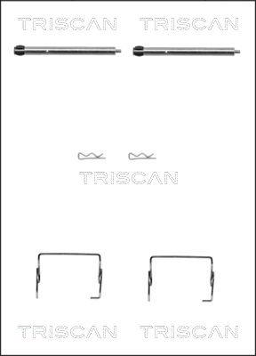 Triscan 8105 251595 - Piederumu komplekts, Disku bremžu uzlikas www.autospares.lv