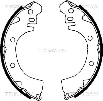 Triscan 8100 42422 - Bremžu loku komplekts www.autospares.lv